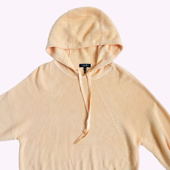 Rag & Bone Archetype Demi Hoodie Sweater Jacket Yellow Size Large - Picture 13 of 15